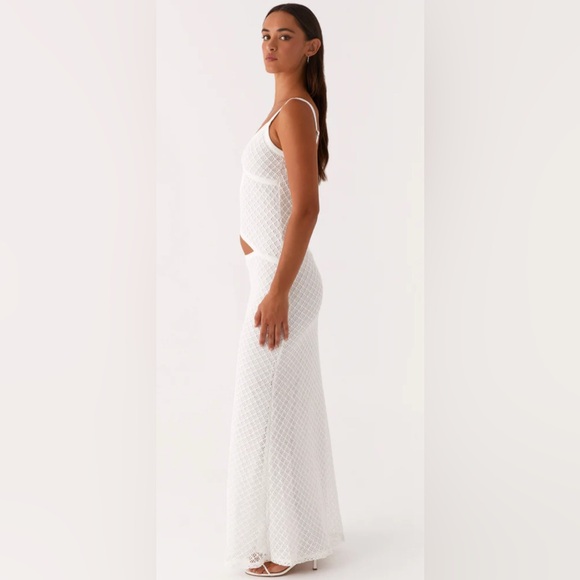 Peppermayo Jocelyn Maxi Dress - White Crochet - Picture 2 of 8